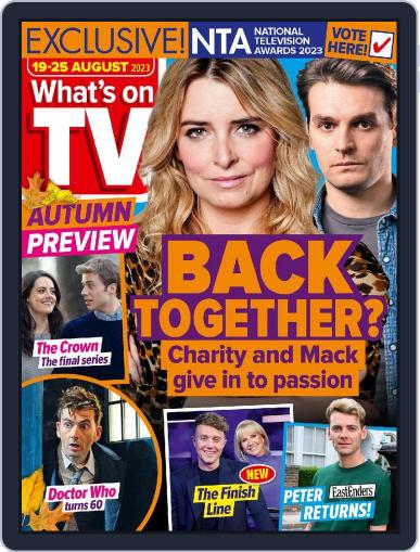 What's on TV August 19th, 2023 Digital Back Issue Cover