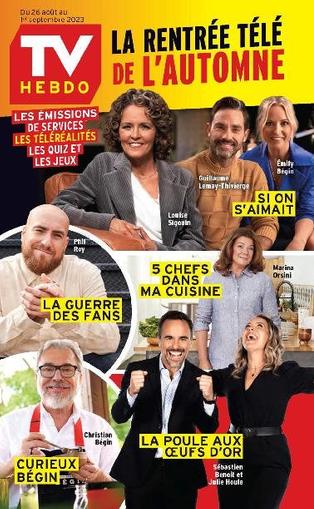 Tv Hebdo August 26th, 2023 Digital Back Issue Cover