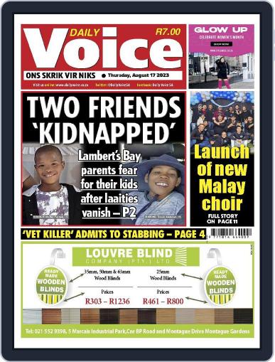 Daily Voice August 17th, 2023 Digital Back Issue Cover