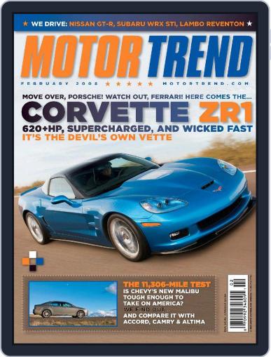 MotorTrend February 1st, 2008 Digital Back Issue Cover
