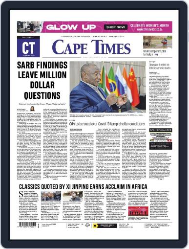 Cape Times August 22nd, 2023 Digital Back Issue Cover