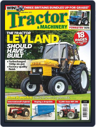 Tractor & Machinery September 1st, 2023 Digital Back Issue Cover