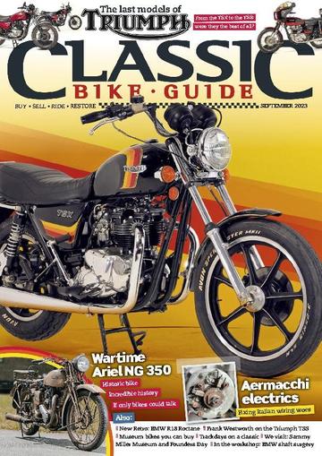 Classic Bike Guide September 1st, 2023 Digital Back Issue Cover