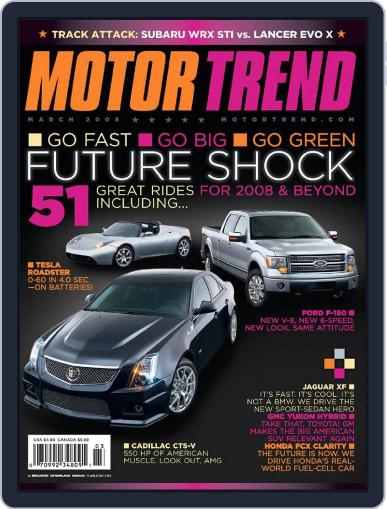MotorTrend March 1st, 2008 Digital Back Issue Cover