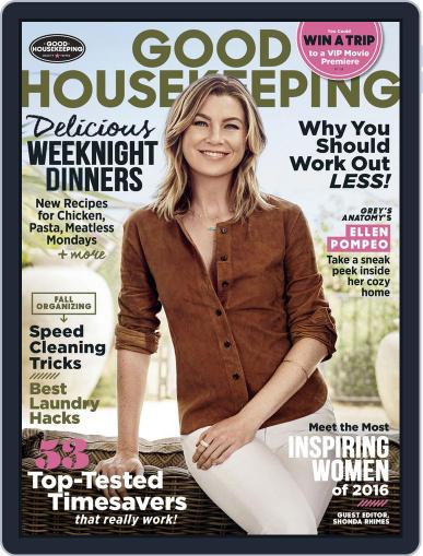 Good Housekeeping September 1st, 2016 Digital Back Issue Cover