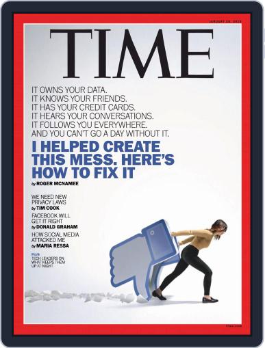 Time January 28th, 2019 Digital Back Issue Cover