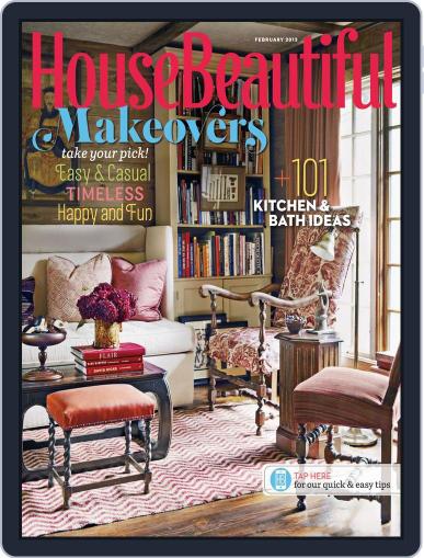 House Beautiful February 2nd, 2013 Digital Back Issue Cover