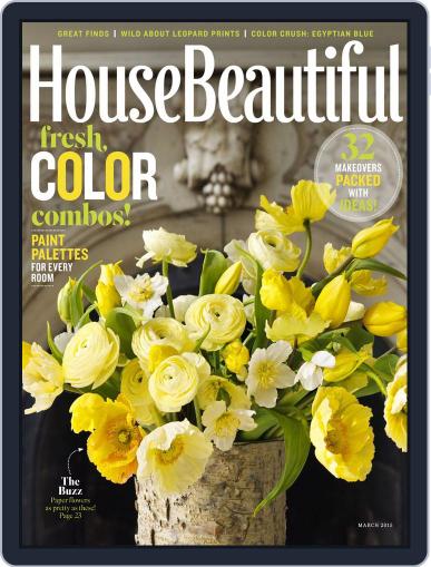 House Beautiful March 1st, 2015 Digital Back Issue Cover