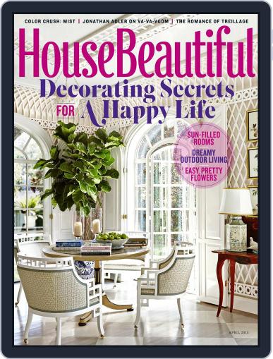 House Beautiful April 1st, 2015 Digital Back Issue Cover