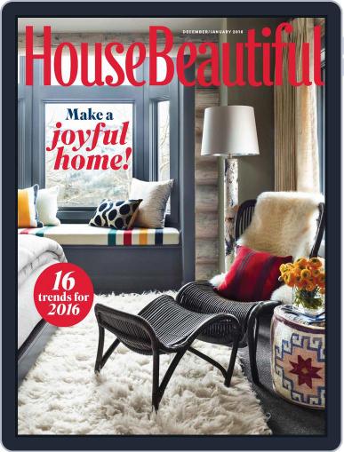 House Beautiful December 1st, 2015 Digital Back Issue Cover