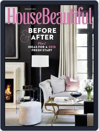 House Beautiful February 1st, 2018 Digital Back Issue Cover