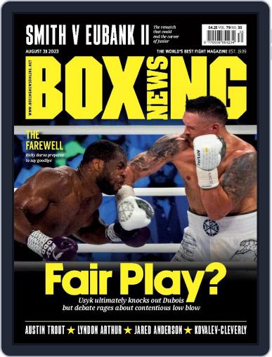 Boxing News August 31st, 2023 Digital Back Issue Cover