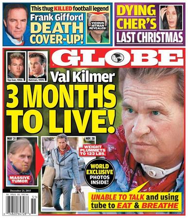 Globe December 11th, 2015 Digital Back Issue Cover