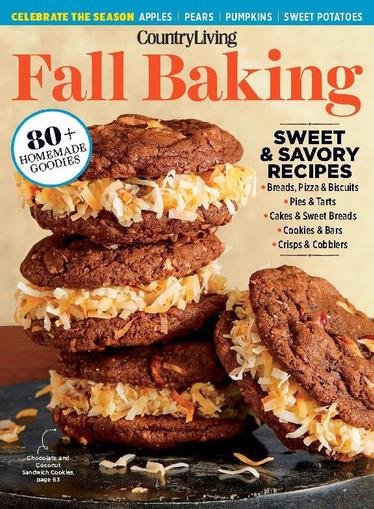 Country Living Cozy Fall Baking August 17th, 2023 Digital Back Issue Cover
