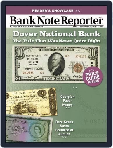 Banknote Reporter September 1st, 2023 Digital Back Issue Cover