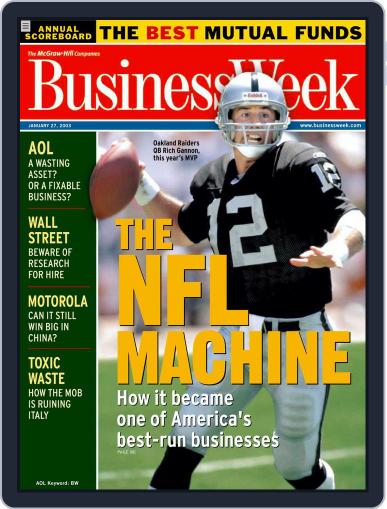 Bloomberg Businessweek January 17th, 2003 Digital Back Issue Cover