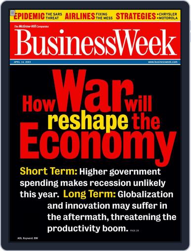 Bloomberg Businessweek April 3rd, 2003 Digital Back Issue Cover