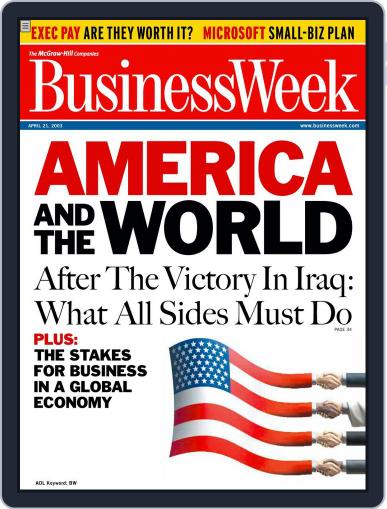 Bloomberg Businessweek April 10th, 2003 Digital Back Issue Cover