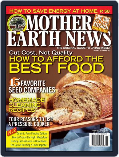 MOTHER EARTH NEWS November 18th, 2011 Digital Back Issue Cover