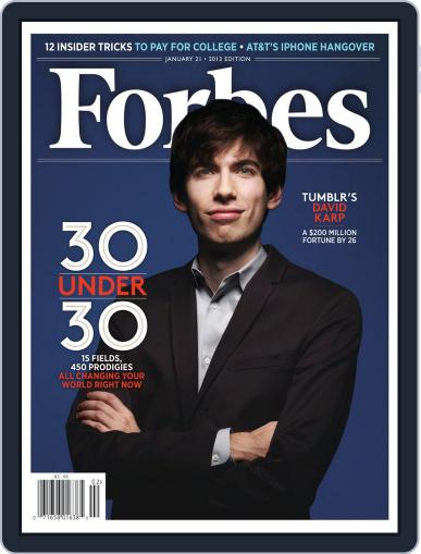 Forbes January 21st, 2013 Digital Back Issue Cover