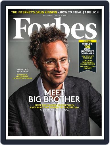 Forbes September 2nd, 2013 Digital Back Issue Cover