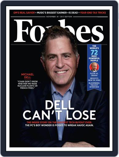 Forbes November 18th, 2013 Digital Back Issue Cover