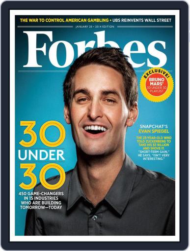 Forbes January 20th, 2014 Digital Back Issue Cover