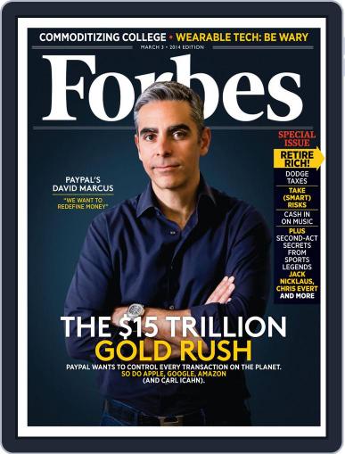 Forbes March 3rd, 2014 Digital Back Issue Cover