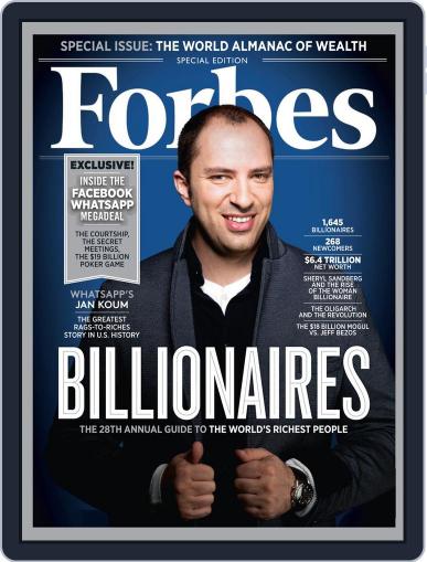 Forbes March 24th, 2014 Digital Back Issue Cover
