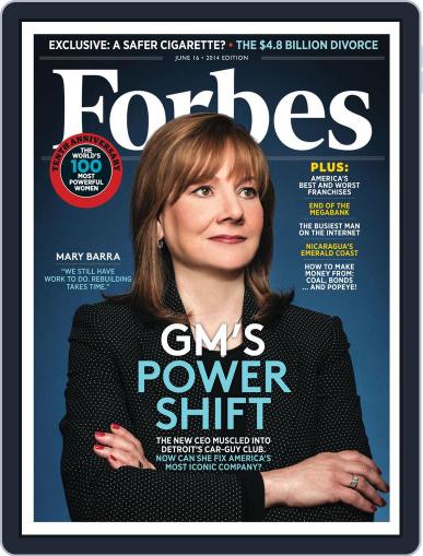 Forbes June 16th, 2014 Digital Back Issue Cover