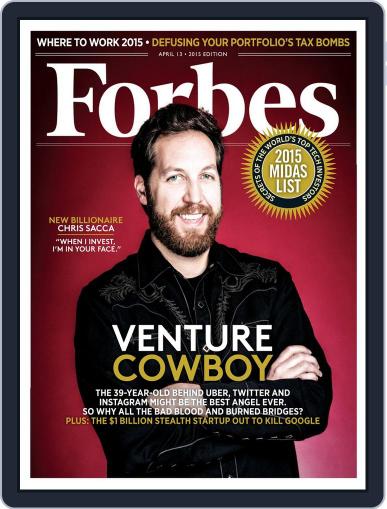 Forbes April 13th, 2015 Digital Back Issue Cover