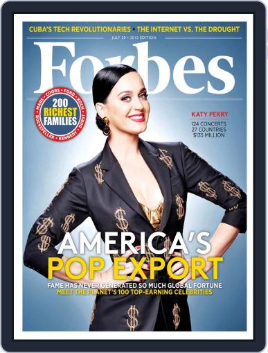 Forbes July 20th, 2015 Digital Back Issue Cover