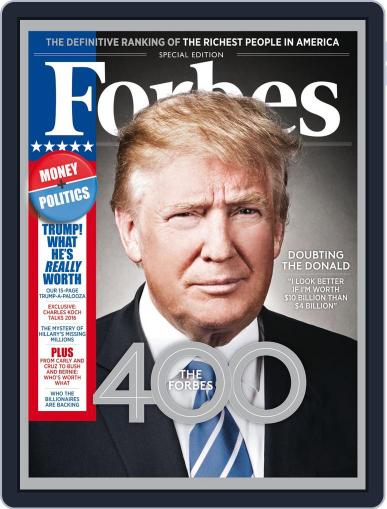 Forbes October 19th, 2015 Digital Back Issue Cover