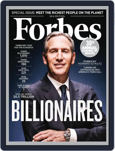 Forbes March 21st, 2016 Digital Back Issue Cover