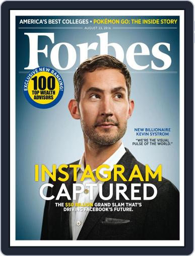 Forbes August 23rd, 2016 Digital Back Issue Cover