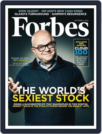 Forbes October 4th, 2016 Digital Back Issue Cover
