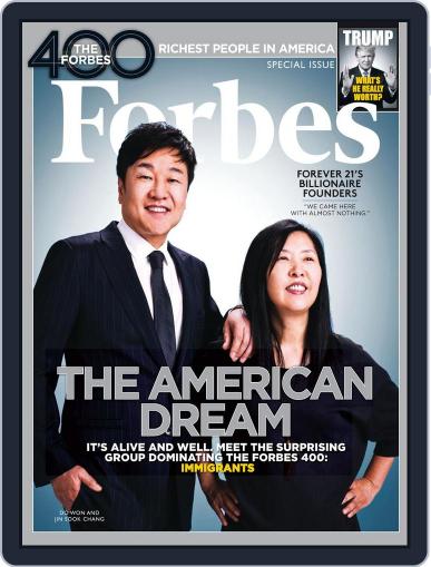 Forbes October 25th, 2016 Digital Back Issue Cover