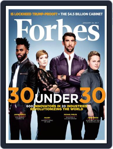 Forbes January 24th, 2017 Digital Back Issue Cover