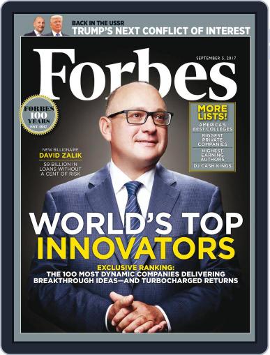 Forbes September 5th, 2017 Digital Back Issue Cover