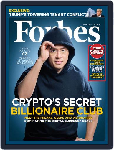 Forbes February 28th, 2018 Digital Back Issue Cover