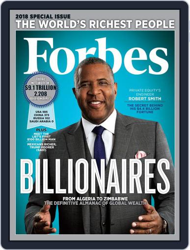 Forbes March 31st, 2018 Digital Back Issue Cover
