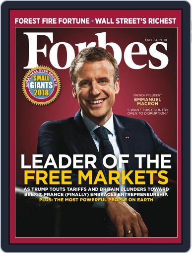 Forbes May 31st, 2018 Digital Back Issue Cover