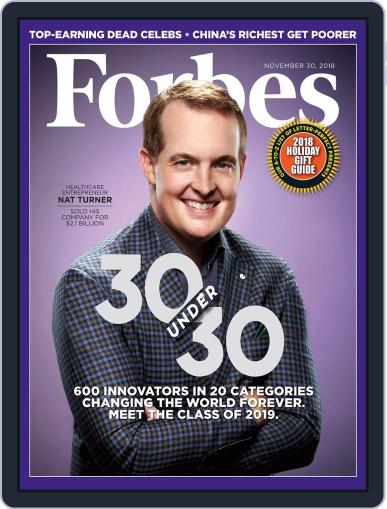 Forbes November 30th, 2018 Digital Back Issue Cover