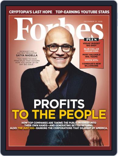 Forbes December 31st, 2018 Digital Back Issue Cover