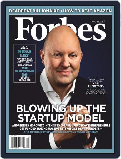 Forbes April 30th, 2019 Digital Back Issue Cover