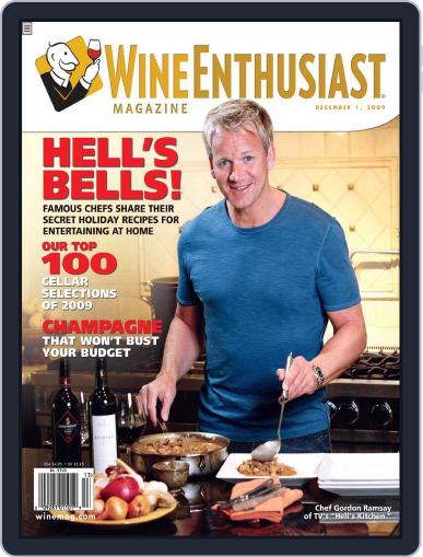 Wine Enthusiast November 2nd, 2009 Digital Back Issue Cover