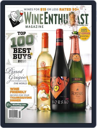 Wine Enthusiast October 12th, 2010 Digital Back Issue Cover