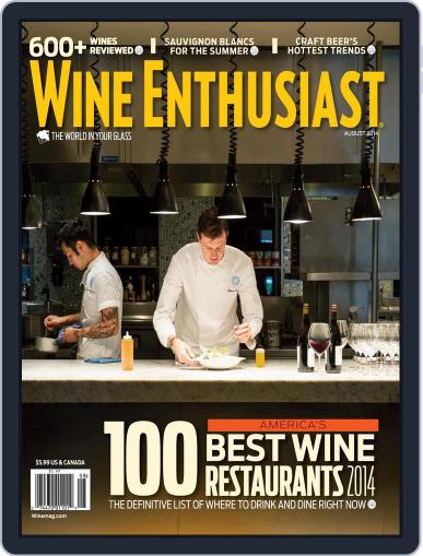Wine Enthusiast July 10th, 2014 Digital Back Issue Cover