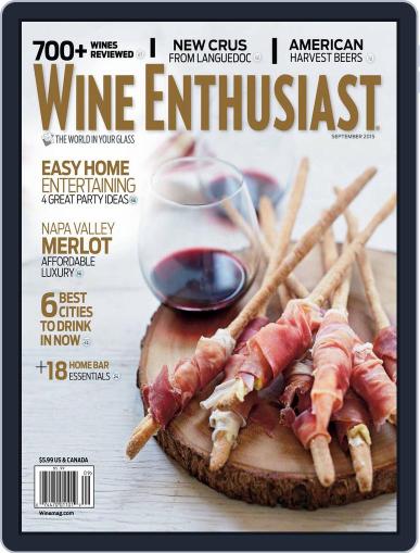 Wine Enthusiast September 1st, 2015 Digital Back Issue Cover