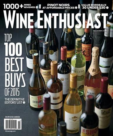 Wine Enthusiast October 13th, 2015 Digital Back Issue Cover